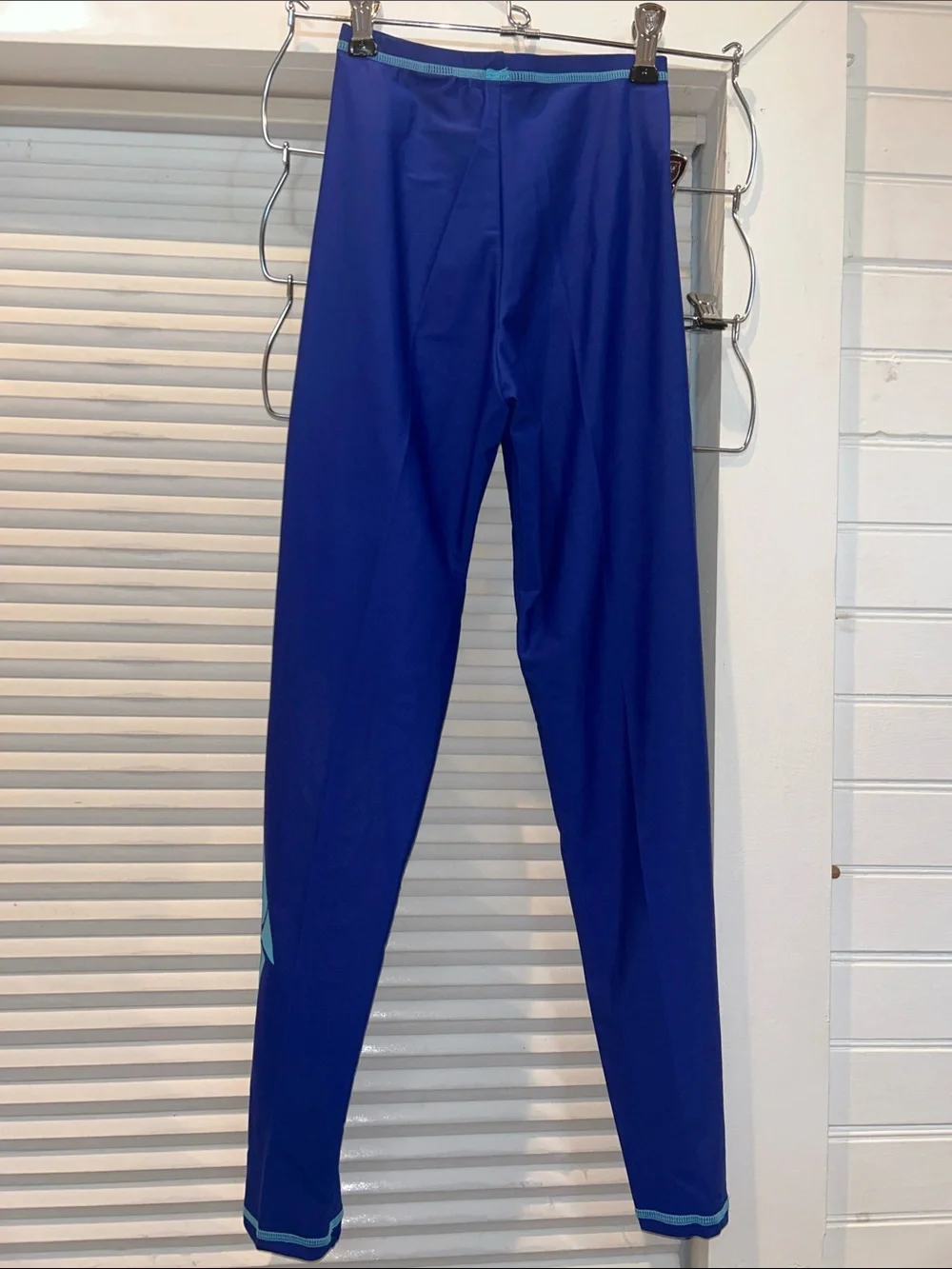 SBART Swim Leggings | Blue with Teal Detail | Kids Size S & Tall